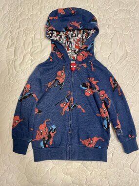 BOYS SPIDER-MAN Hoodie SIZE 5